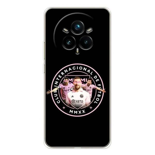 Чехол с принтом «Месси в лого» для Realme 14 Pro Plus