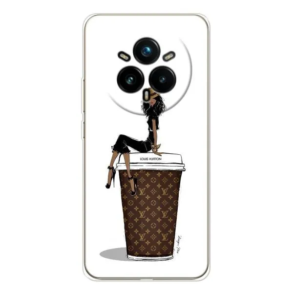 Чехол с принтом «кофе LOUIS VUITTON» для Realme 14 Pro Plus Чехол с принтом «кофе LOUIS VUITTON» для Realme 14 Pro Plus