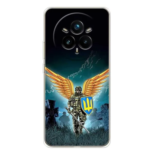 Чехол с принтом «Солдат ЗСУ» для Realme 14 Pro Plus