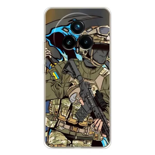 Чехол с принтом «Воин ВСУ» для Realme 14 Pro Plus