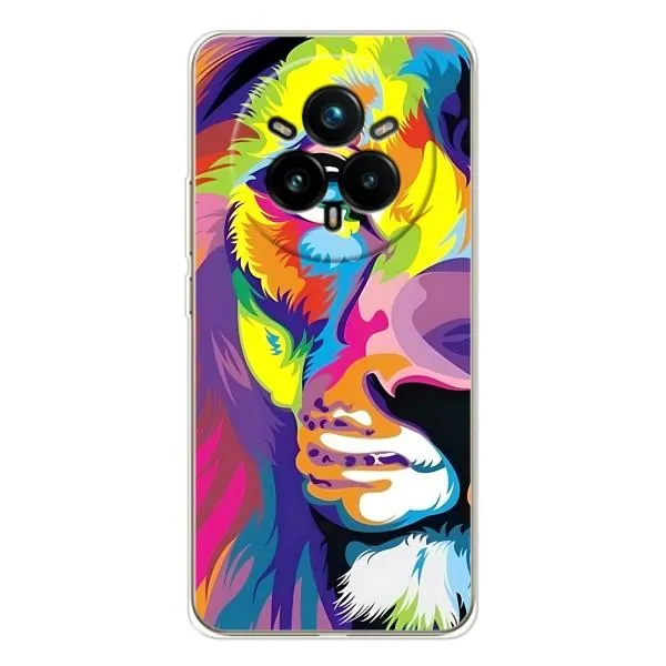 Чехол с принтом «Яркий Лев» для Realme 14 Pro Plus Чехол с принтом «Яркий Лев» для Realme 14 Pro Plus