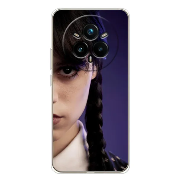 Чехол с принтом «Загадочный взгляд Уэнздей» для Realme 14 Pro Plus Чехол с принтом «Загадочный взгляд Уэнздей» для Realme 14 Pro Plus