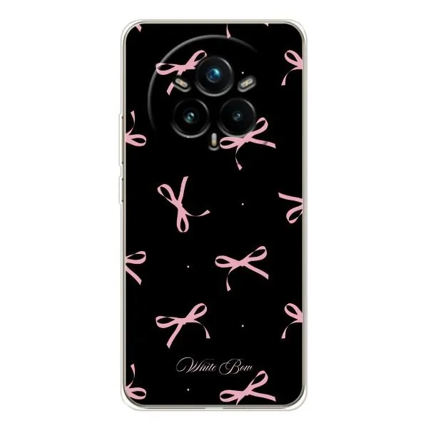Чехол с принтом «Банты на черном» для Realme 14 Pro 5G