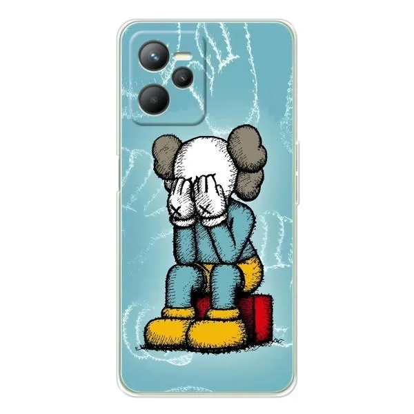 Чехол с принтом «Плач Bearbrick» для Realme 14