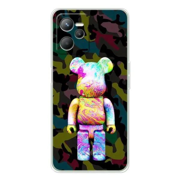 Чехол с принтом «Яркий Bearbrick» для Realme 14