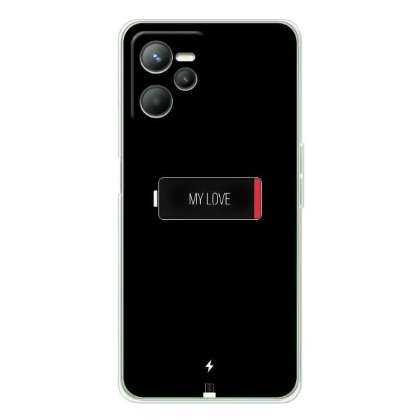 Чехол с принтом «Love battery» для Realme 14