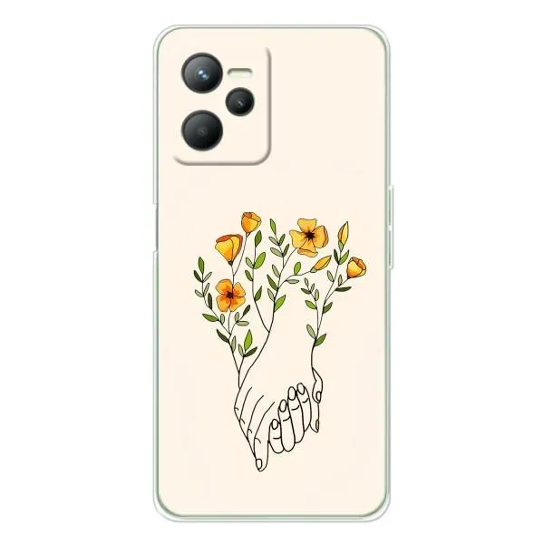Чехол с принтом «Руки любви» для Realme 14