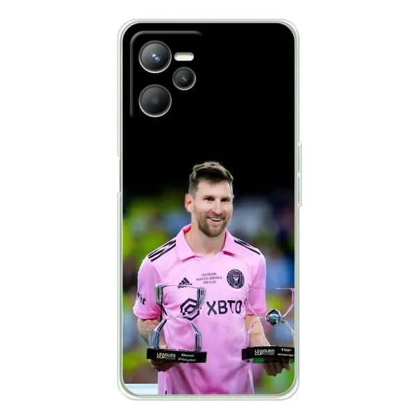 Чехол с принтом «Кубки Месси» для Realme 14