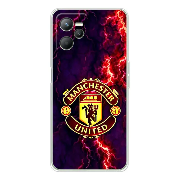 Чехол с принтом «огненный Манчестер» для Realme 14