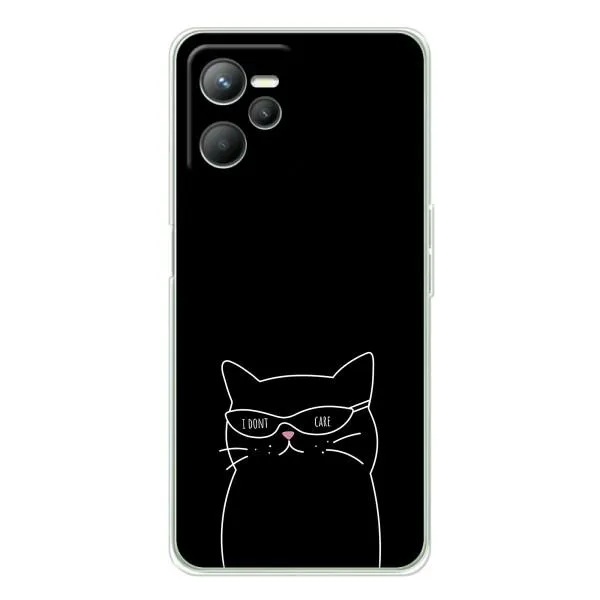 Чехол с принтом «Равнодушный кот» для Realme 14