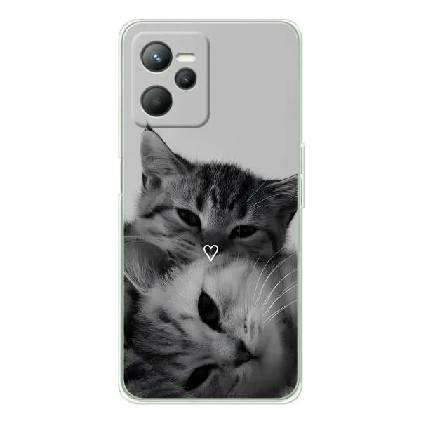 Чехол с принтом «Пара котов» для Realme 14