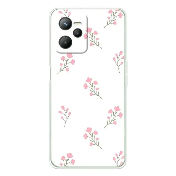 Чехол с принтом «Розовые цветы» для Realme 14 Чехол с принтом «Розовые цветы» для Realme 14