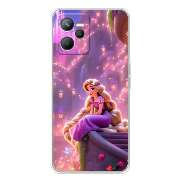 Чохол з принтом «Рапунцель у замку» для Realme 14