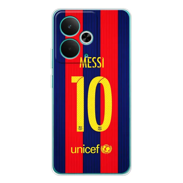 Чехол с принтом «Messi Barca 10» для Realme 14T