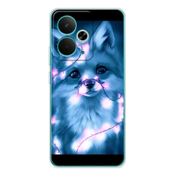 Чехол с принтом «Яркая лисичка» для Realme 14T