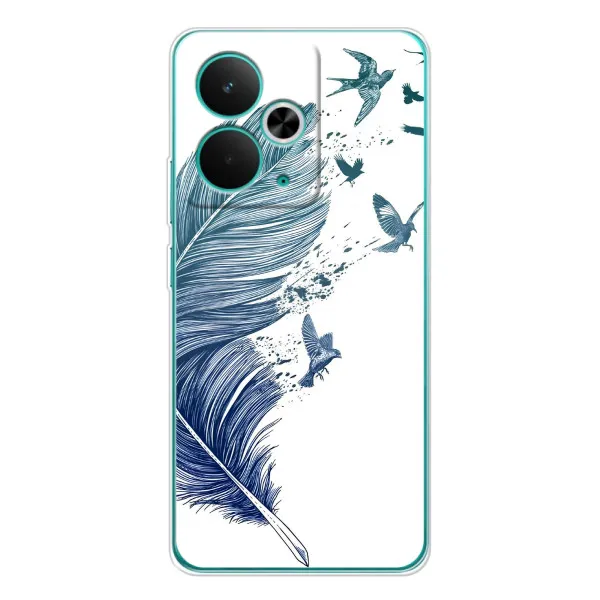 Чохол з принтом «Перо» для Realme 14T