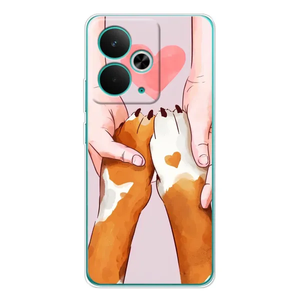 Чехол с принтом «Любовь к собакам» для Realme 14T