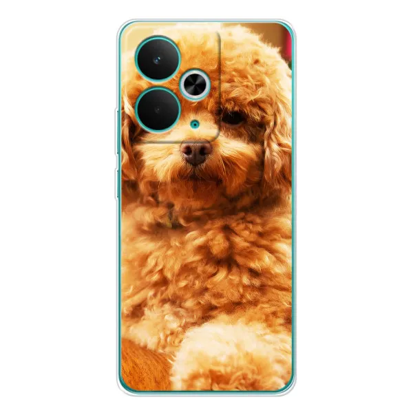 Чехол с принтом «Щенок Бишон» для Realme 14T