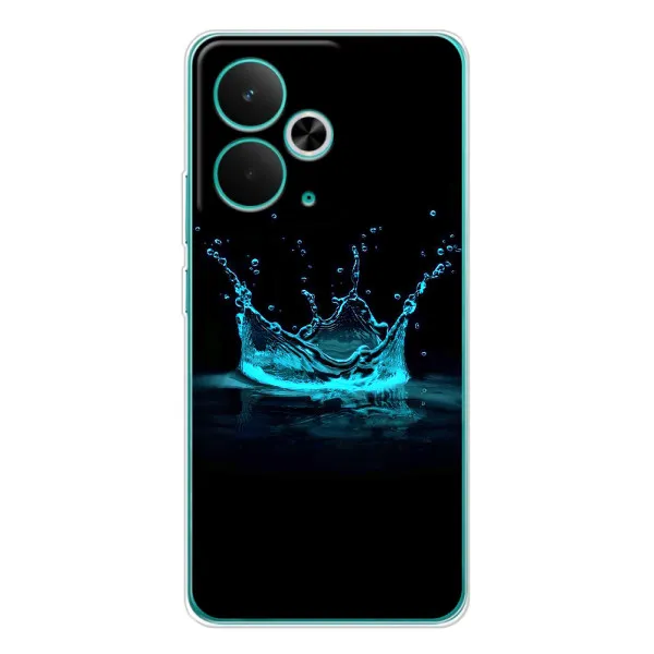 Чехол с принтом «Капля короны» для Realme 14T