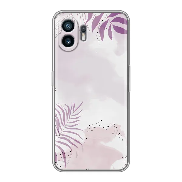 Чехол с принтом «Фиолетовые листья» для Realme 15 Lite