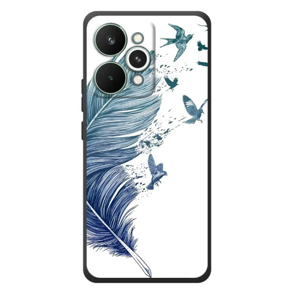 Чохол з принтом «Перо» для Realme 15 Pro