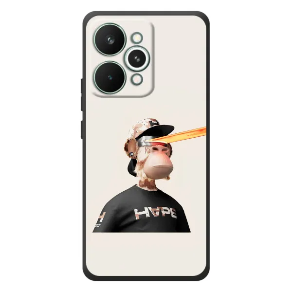 Чехол с принтом «обезьяна NFT в очках» для Realme 15 Pro
