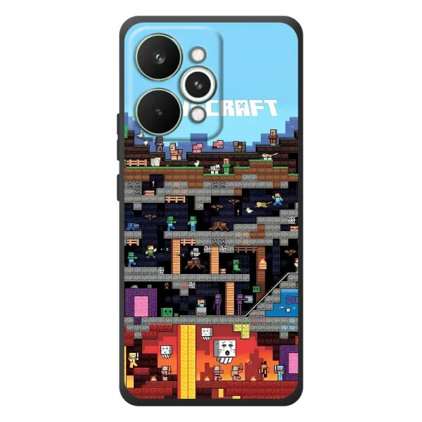 Чехол с принтом «фон Minecraft» для Realme 15 Pro