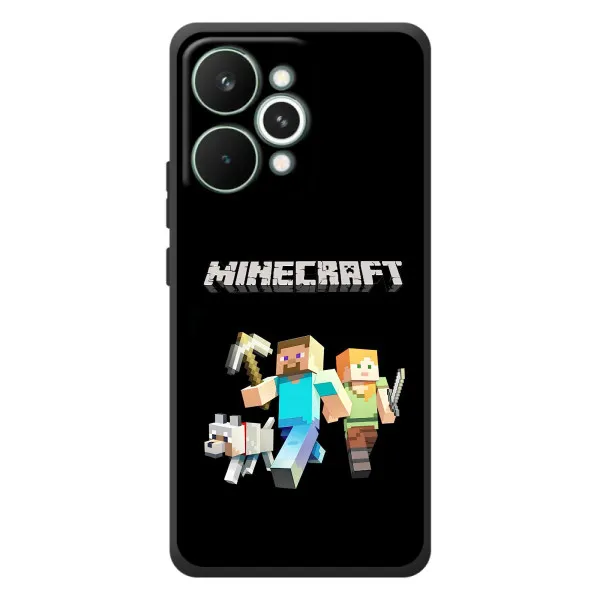 Чехол с принтом «герои Minecraft» для Realme 15 Pro