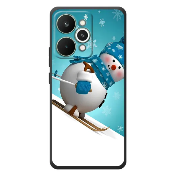Чехол с принтом «Снеговик на лыжах» для Realme 15 Pro Чехол с принтом «Снеговик на лыжах» для Realme 15 Pro