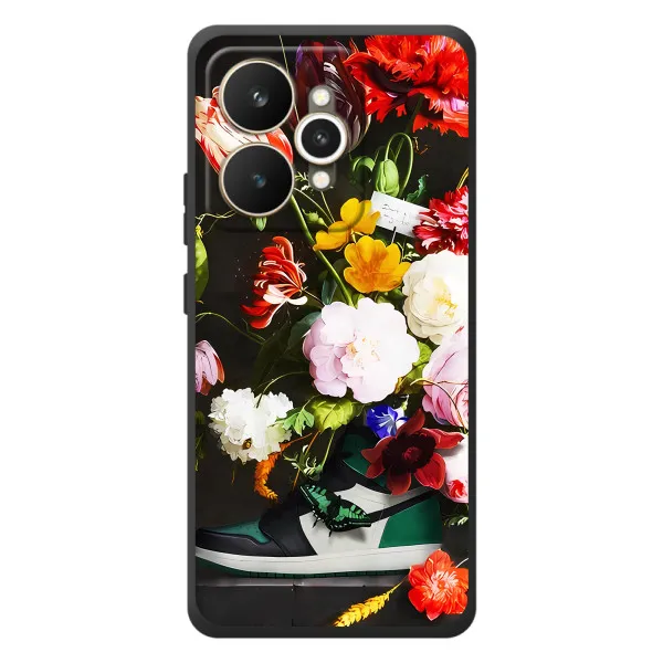 Чехол с принтом «Nike цветы» для Realme 15