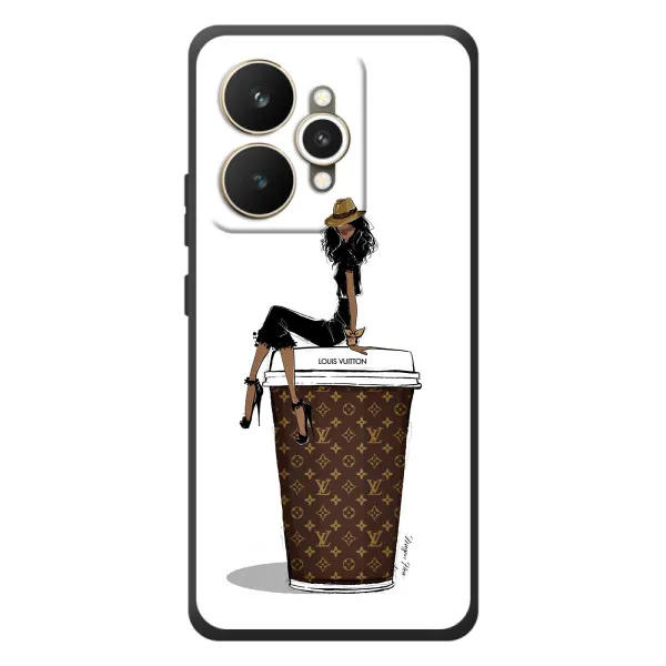 Чехол с принтом «кофе LOUIS VUITTON» для Realme 15