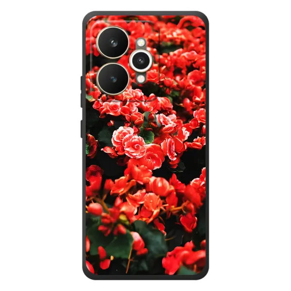 Чехол с принтом «Цветы красные» для Realme 15