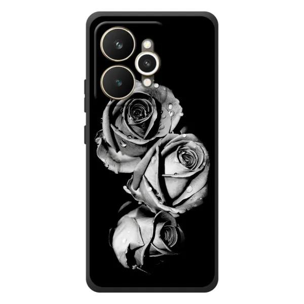 Чехол с принтом «Черная роза» для Realme 15