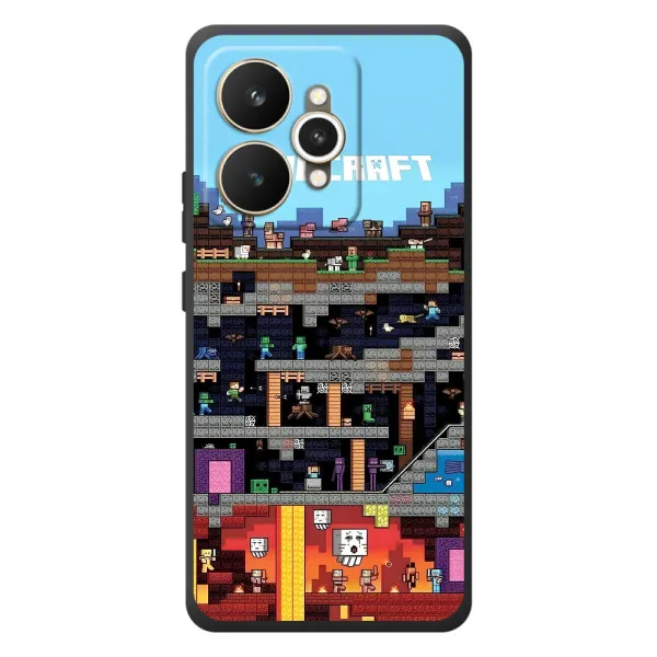 Чехол с принтом «фон Minecraft» для Realme 15 Чехол с принтом «фон Minecraft» для Realme 15