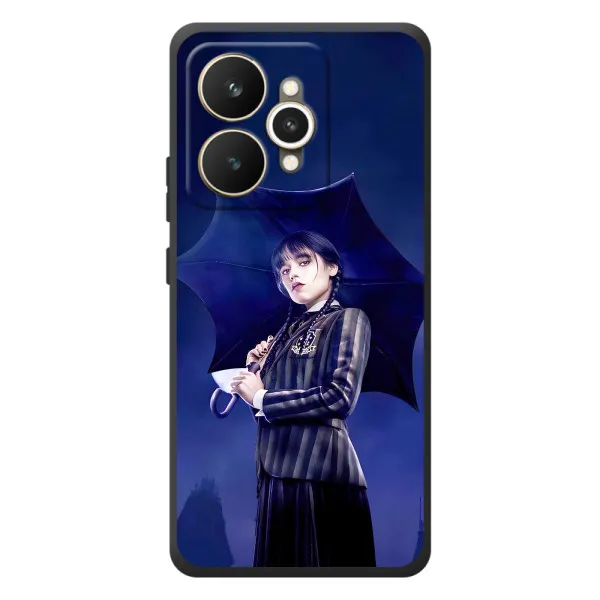 Чехол с принтом «Уэнздей с зонтом» для Realme 15 Чехол с принтом «Уэнздей с зонтом» для Realme 15