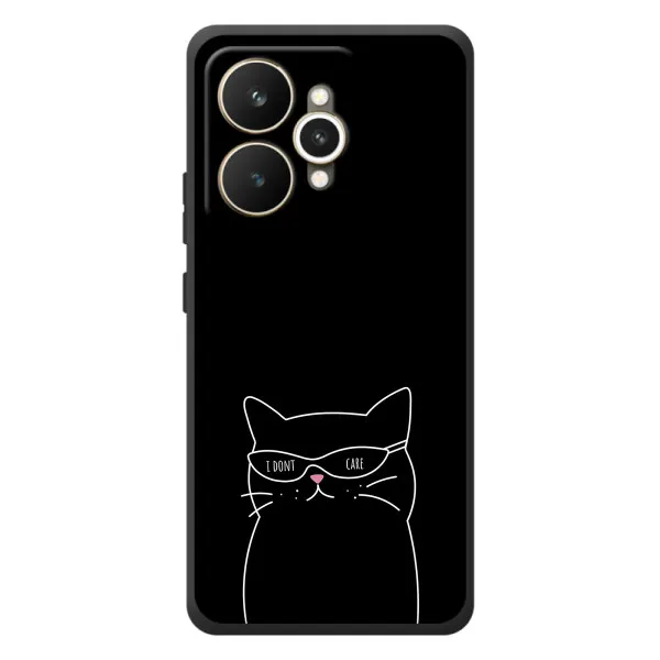 Чехол с принтом «Равнодушный кот» для Realme 15