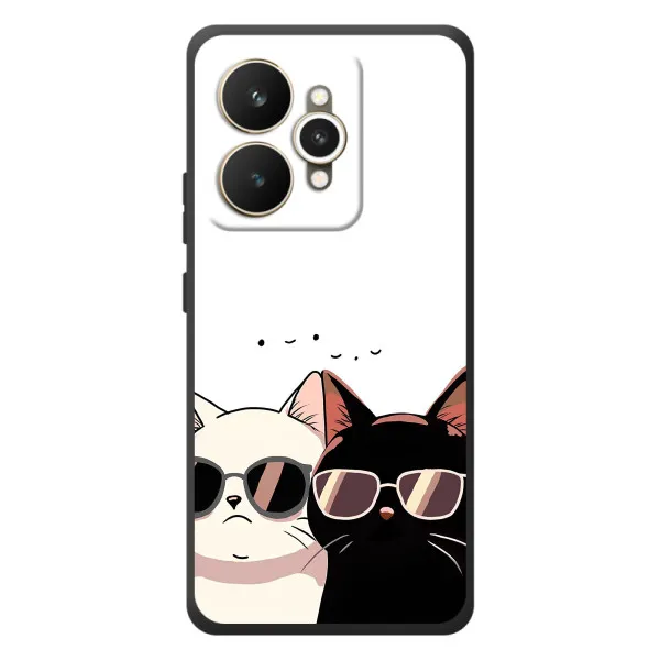 Чехол с принтом «Коты в очках» для Realme 15