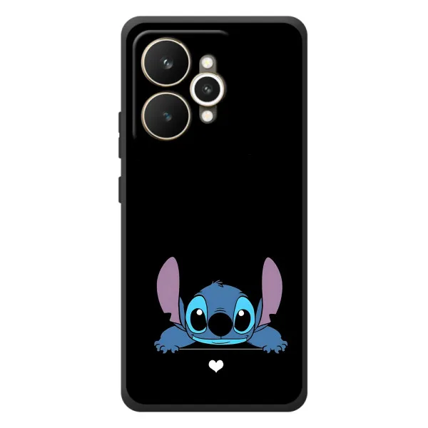 Чехол с принтом «Стич на черном» для Realme 15