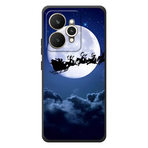 Чехол с принтом «Санта - луна» для Realme 15