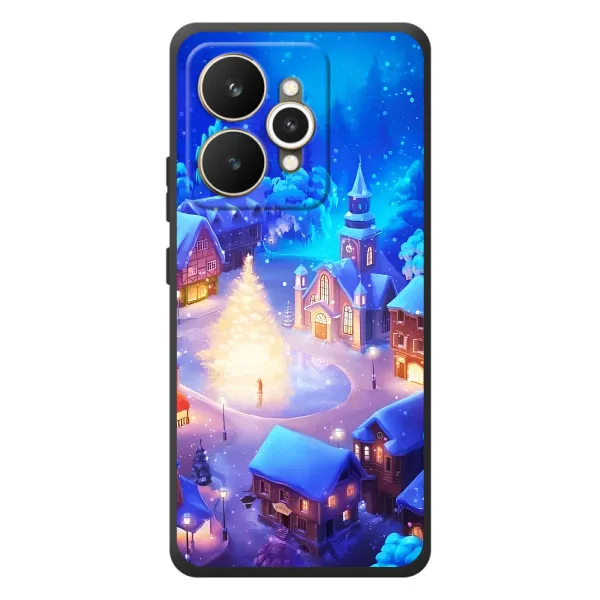 Чехол с принтом «Рождественский город» для Realme 15