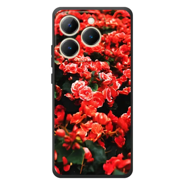 Чехол с принтом «Цветы красные» для Realme 15T Чехол с принтом «Цветы красные» для Realme 15T