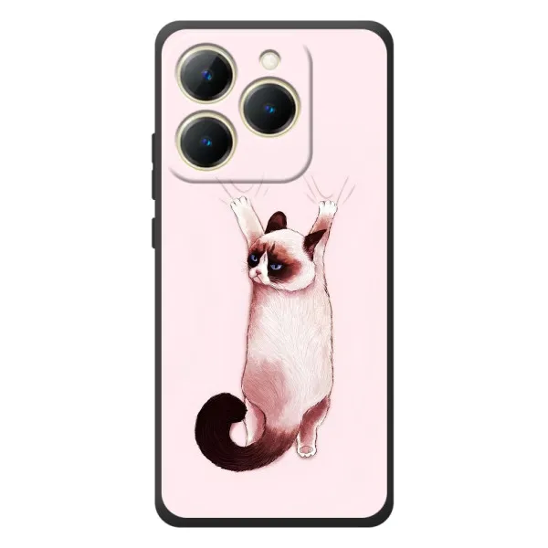 Чехол с принтом «Котик падает» для Realme 15T