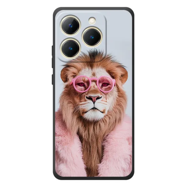 Чехол с принтом «Лев в очках» для Realme 15T
