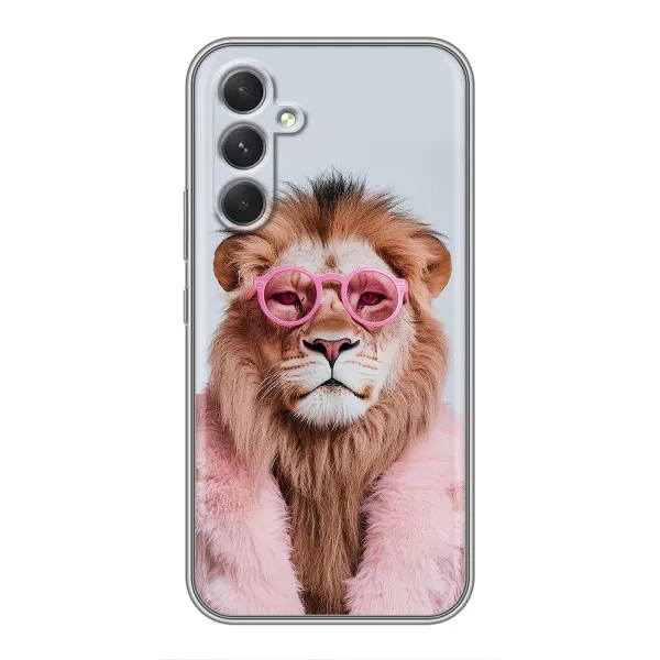 Чохол з принтом «Лев в окулярах» для Realme 15x
