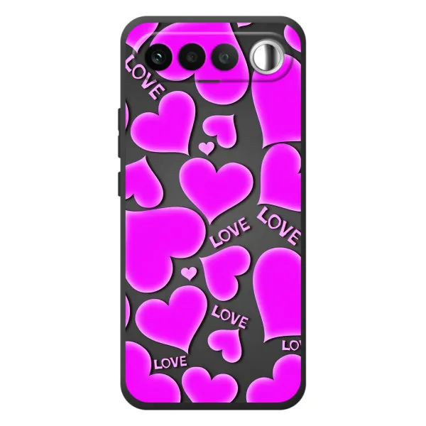 Чохол з принтом «Pink hearts» для RealMe 16 5G