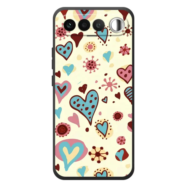 Чохол з принтом «Сердечки» для RealMe 16 5G