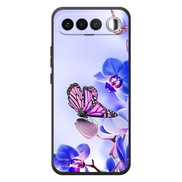 Чохол з принтом «Метелик на квітах» для RealMe 16 5G