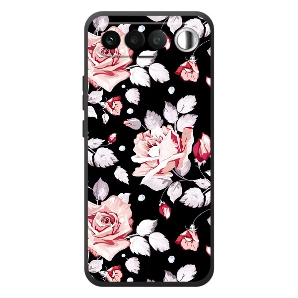 Чохол з принтом «Квіти на чорному» для RealMe 16 5G