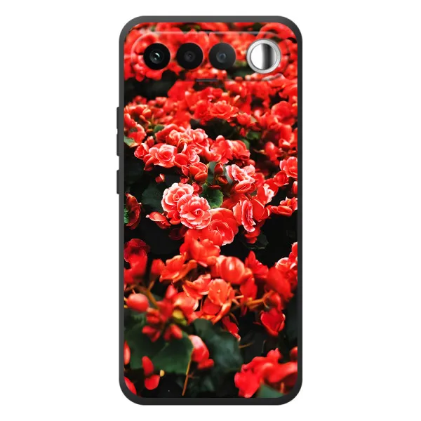 Чохол з принтом «Квіти червоні» для RealMe 16 5G