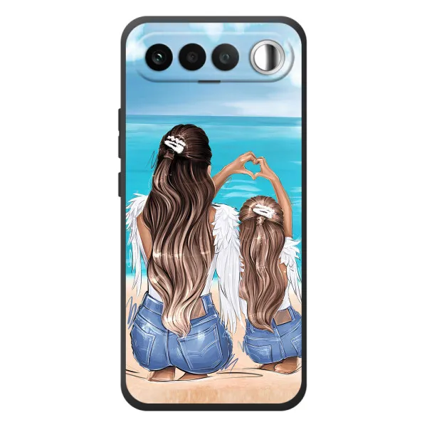 Чохол з принтом «Мама з донькою» для RealMe 16 5G